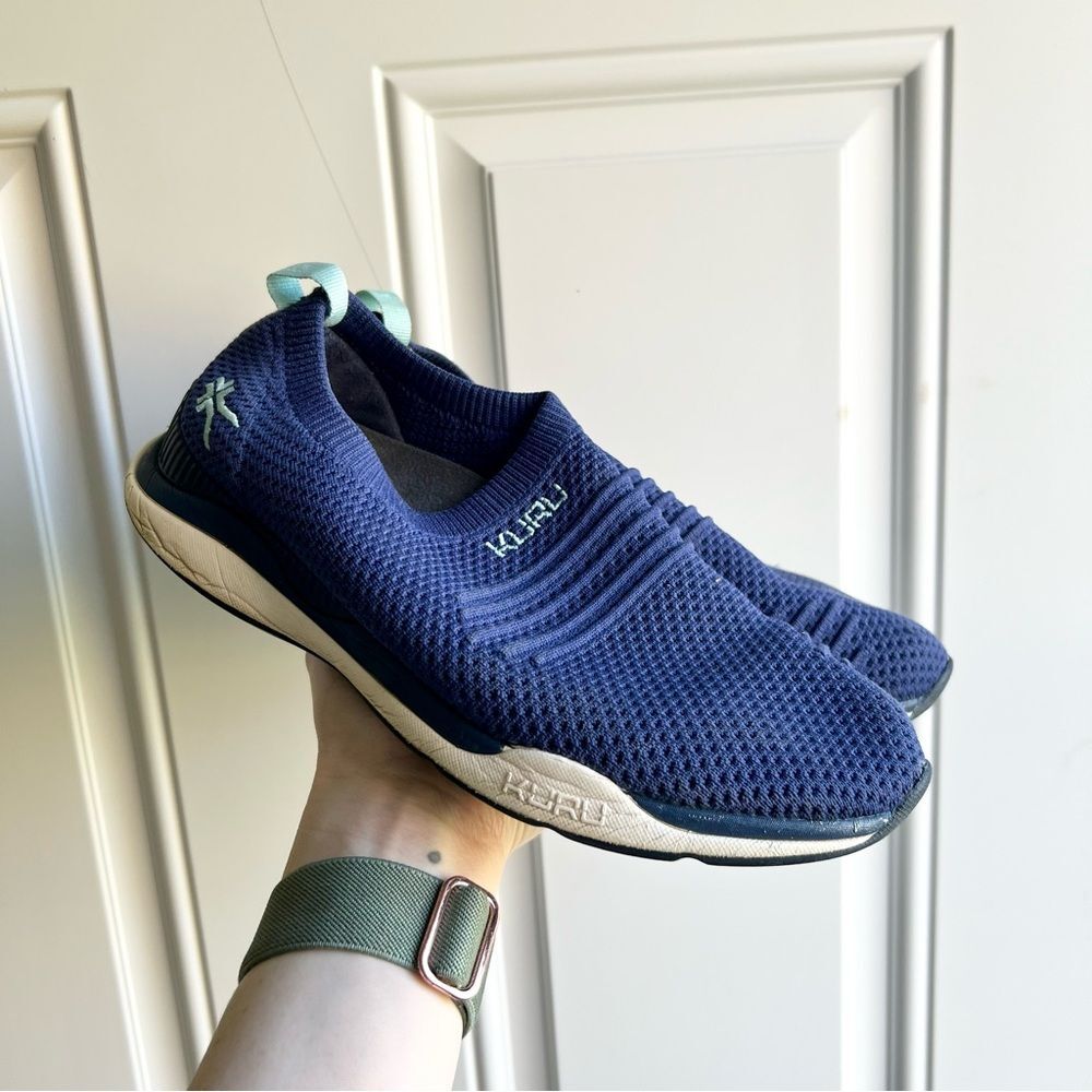 Kuru Women's Stride Slip-on Slide Sneaker in Blue
